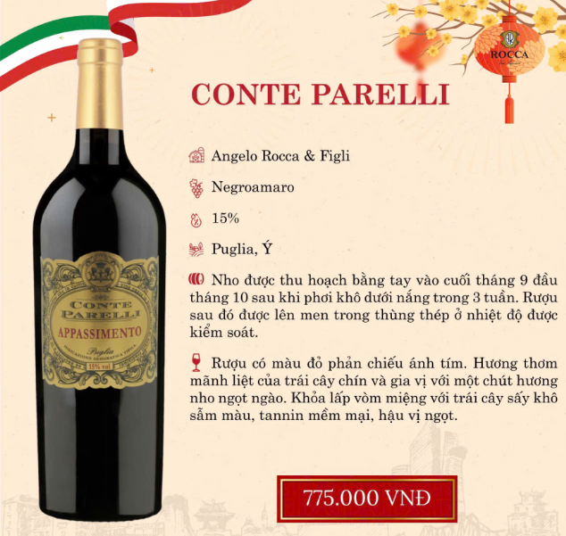 Đặc điểm nổi bật của rượu vang Parrelli Đặc điểm nổi bật của rượu vang Parrelli